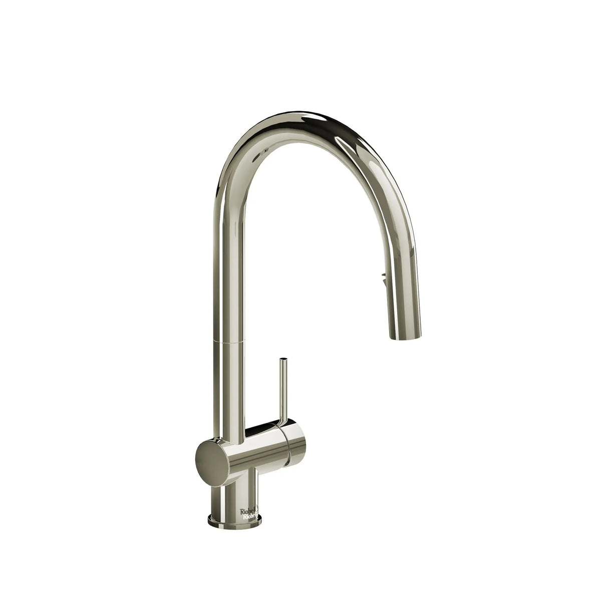 Riobel Azure Pull-Down Kitchen Faucet With C-Spout - Polished Nickel (AZ201PN)