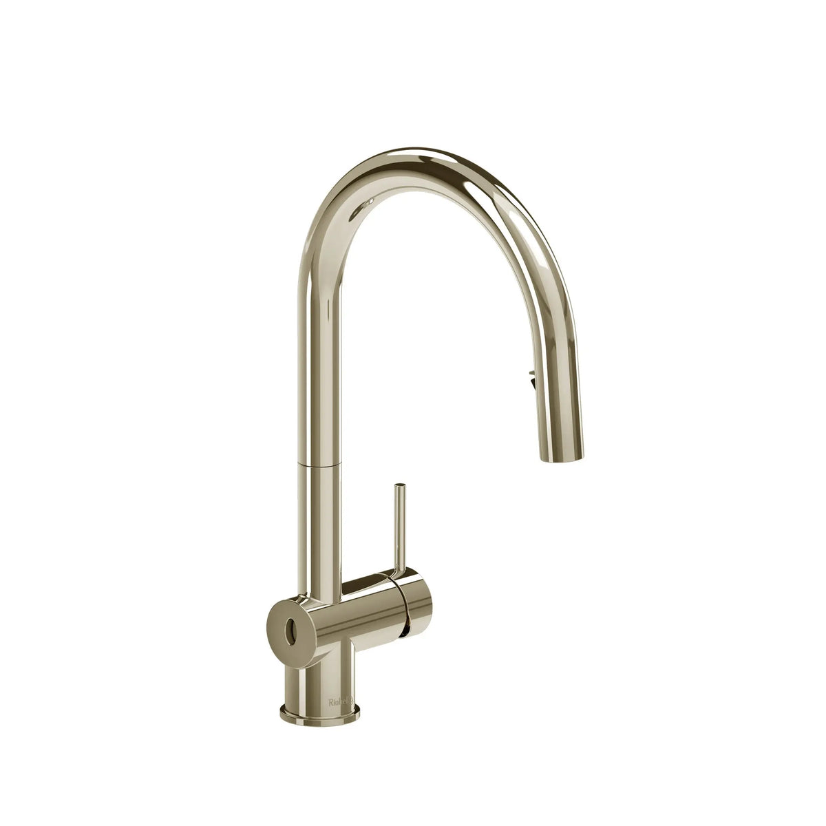 Riobel Azure Pull-Down Touchless Kitchen Faucet With C-Spout - Polished Nickel (AZ211PN)