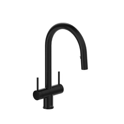 Riobel Azure Two Handle Pull-Down Kitchen Faucet With C-Spout - Plumbing Market