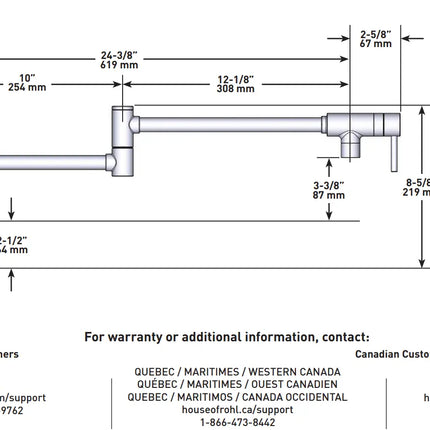 Riobel Azure Wall Mount Pot Filler - Plumbing Market