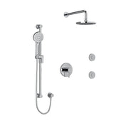 Riobel Edge 1/2" Thermostatic & Pressure Balance Shower Kit 3545 — Chrome - Chrome (KIT3545EDTMC)