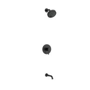 Riobel Edge 1/2" Thermostatic & Pressure Balance Shower Kit 4744 - Black (KIT4744EDTMBK)