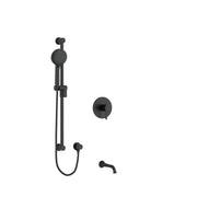 Riobel Edge 1/2" Thermostatic & Pressure Balance Shower Trim Kit 1244 - Black (TKIT1244EDTMBK)