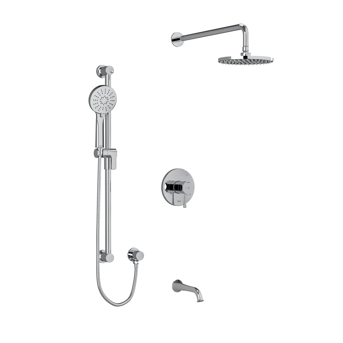 Riobel Edge 1/2" Thermostatic & Pressure Balance Shower Trim Kit 1345 - Chrome (TKIT1345EDTMC-6)