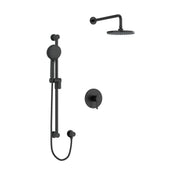 Riobel Edge 1/2" Thermostatic & Pressure Balance Shower Trim Kit 323 - Black (TKIT323EDTMBK)