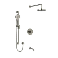 Riobel Edge TKIT#1345EDTMBN Bathtub & Shower Trim T&P W/1-Lever Nickel - Plumbing Market