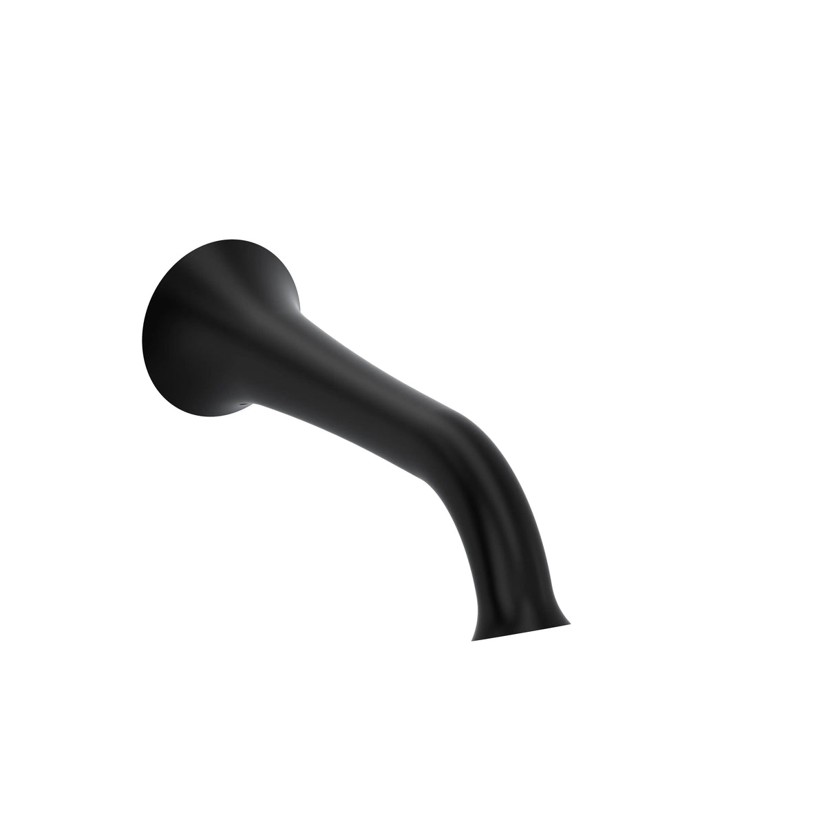 Riobel Edge Wall Mount Tub Spout - Black (ED80BK)
