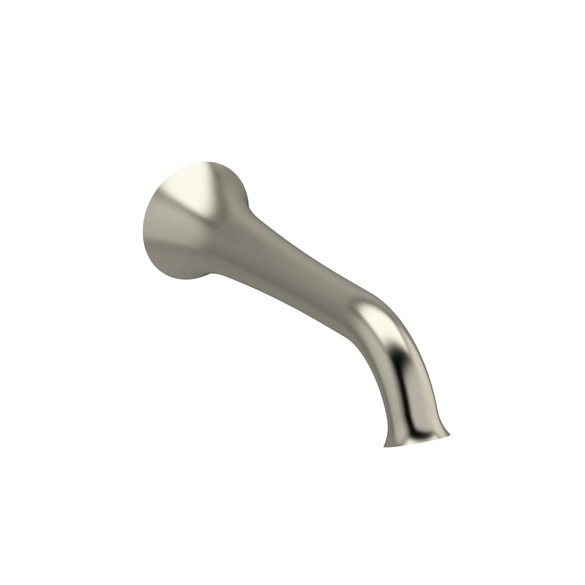 Riobel Edge Wall Mount Tub Spout - Brushed Nickel (ED80BN)