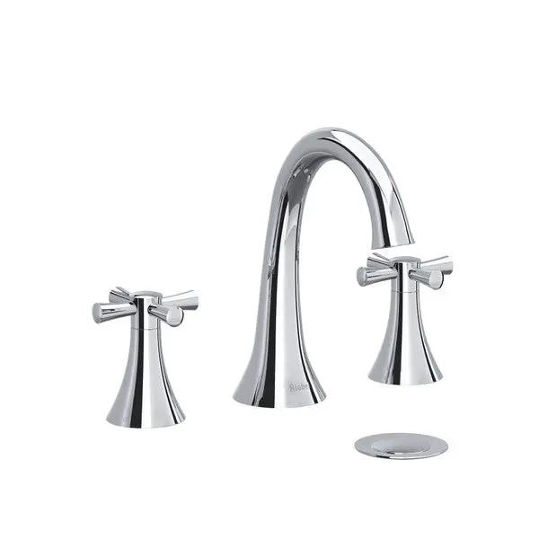 Riobel Edge Widespread Bathroom Faucet with Cross Handles - Plumbing Market