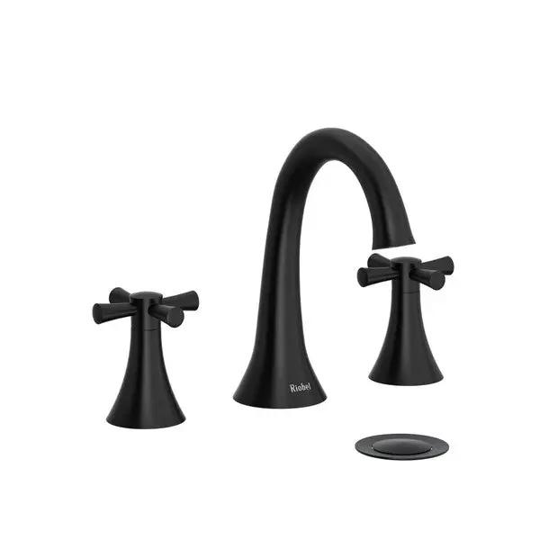 Riobel Edge Widespread Bathroom Faucet with Cross Handles - Plumbing Market