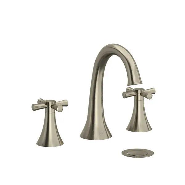 Riobel Edge Widespread Bathroom Faucet with Cross Handles - Plumbing Market