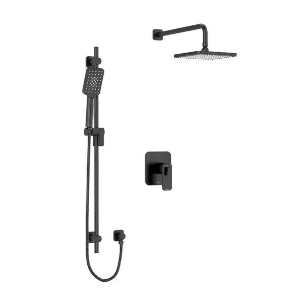 Riobel Equinox 2 Function Shower Faucet Trim Kit in Black - Plumbing Market