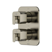 Riobel Equinox 3/4" Thermostatic & Pressure Balance Valve Trim with 6 Functions - Brushed Nickel (TEQ46NBN)