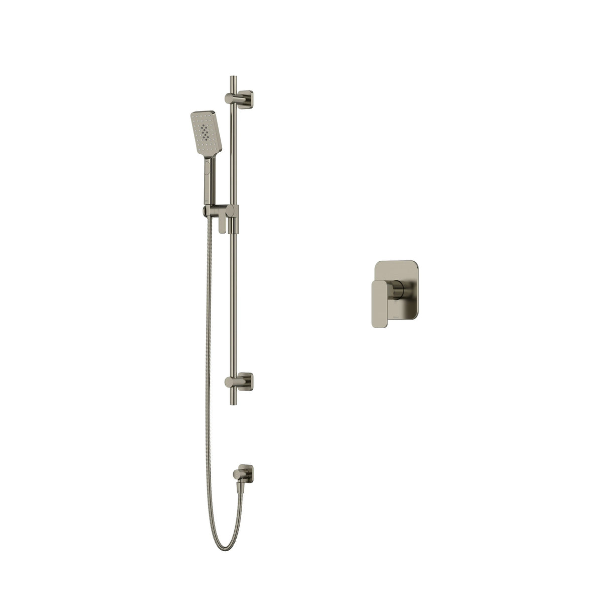 Riobel Equinox Pressure Balance Shower with Hand Shower Set - Brushed Nickel (EQ54NBN)