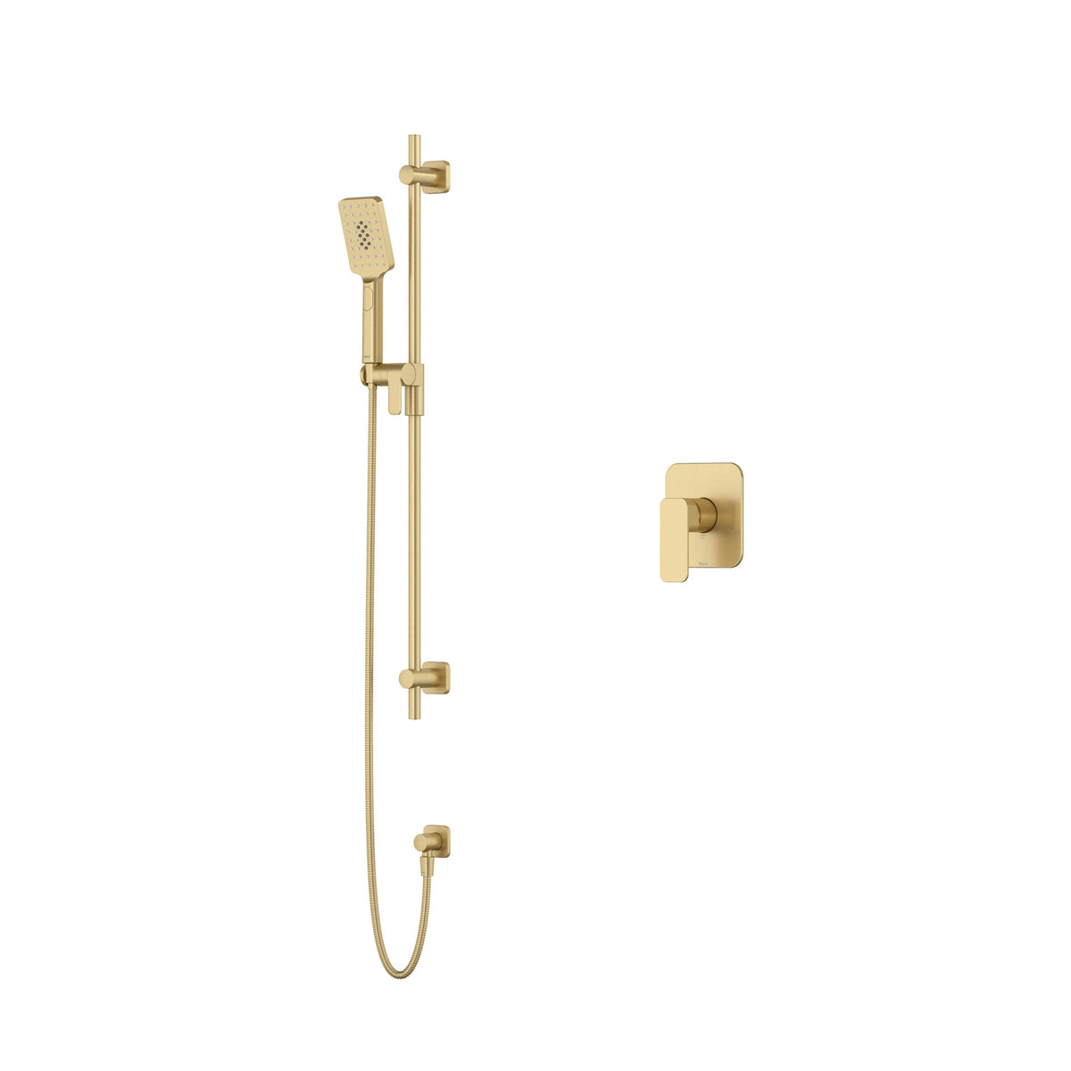 Riobel Equinox Pressure Balance Shower with Hand Shower Set - Satin Brass US4 (EQ54NUS4-SPEX)