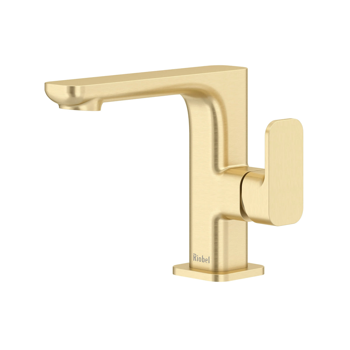 Riobel Equinox Single Handle Bathroom Faucet with Side Handle - Satin Brass US4 (EQS01SHUS4)