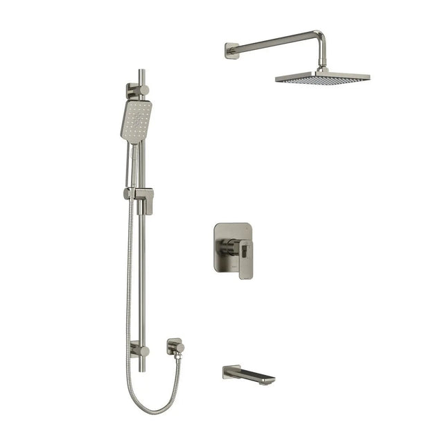 Riobel Equinox TKIT#1345EQBN Bathtub & Shower Trim Brushed Nickel - Plumbing Market