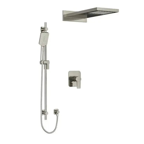 Riobel Fresk 1/2" Thermostatic & Pressure Balance Shower Kit 2745 - Brushed Nickel (KIT2745FRBN-SPEX)