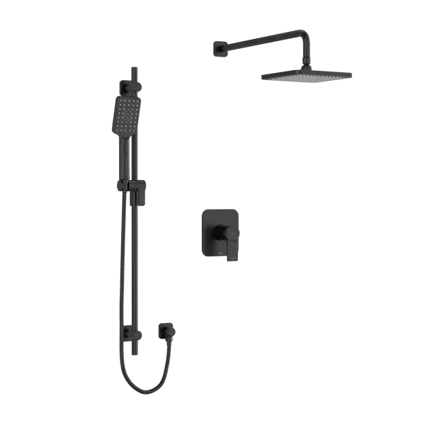 Riobel Fresk 1/2" Thermostatic & Pressure Balance Shower Trim Kit 1345 - Black (TKIT1345FRBK-6)