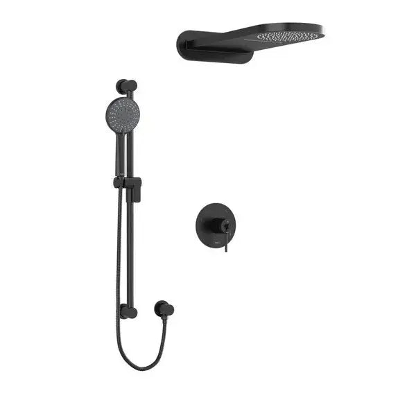 Riobel GS 1/2" Thermostatic & Pressure Balance Shower Kit 2745 - Black (KIT2745GSBK-SPEX)