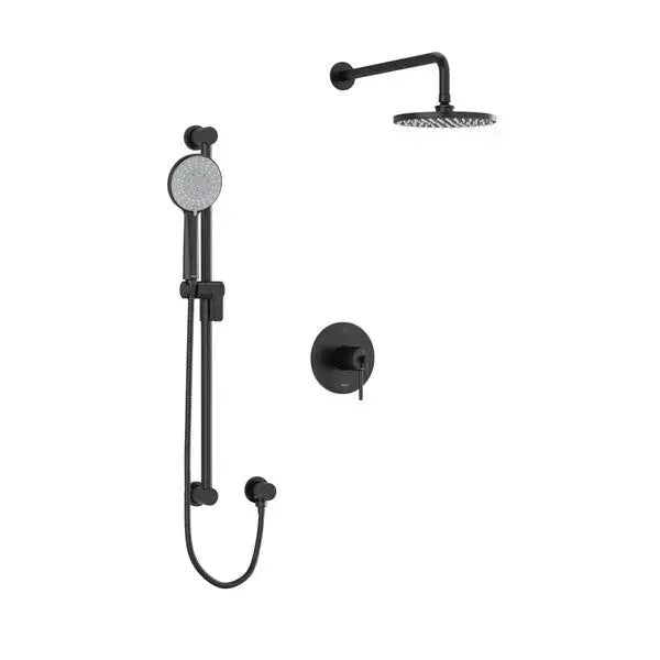 Riobel GS 1/2" Thermostatic & Pressure Balance Shower Trim Kit 323 - Black (TKIT323GSBK-6)