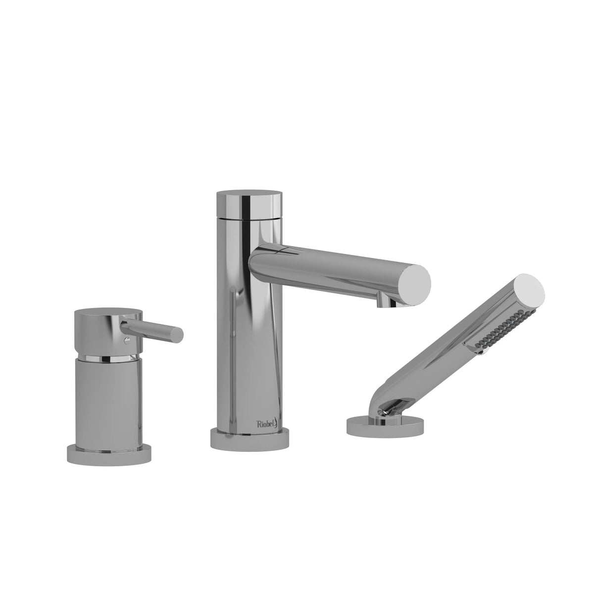 Riobel GS 3-Hole Pressure Balance Deck Mount Tub Filler Trim - Chrome (TGS16C)