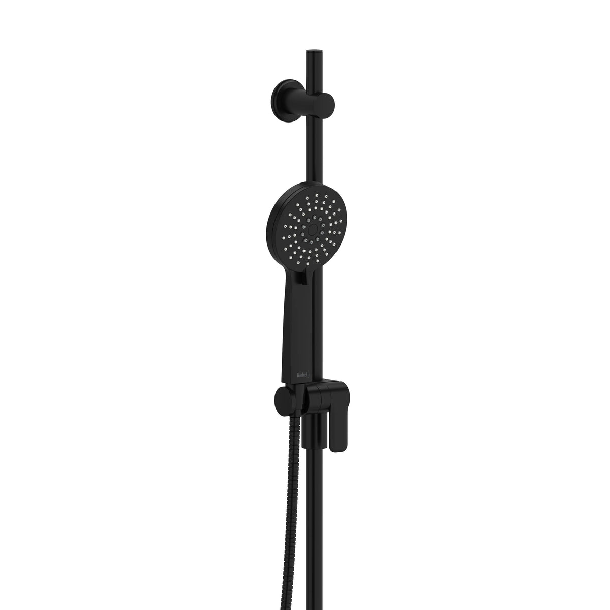 Riobel Handshower Set With 35" Slide Bar And 3-Function Handshower - Black (4861BK-WS)