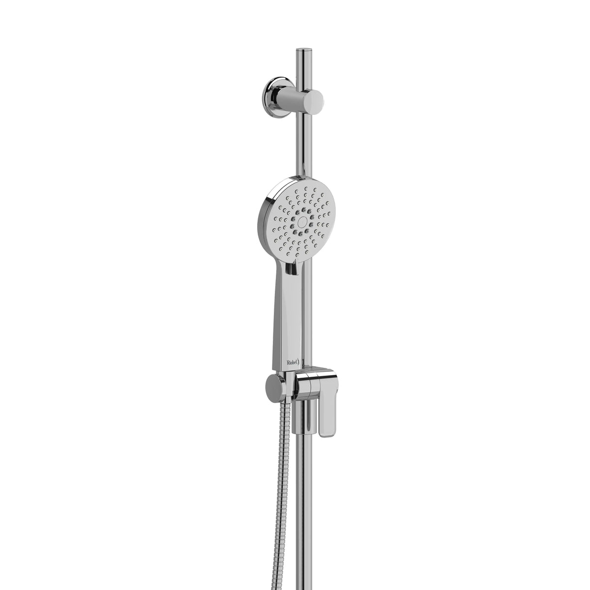 Riobel Handshower Set With 35" Slide Bar And 3-Function Handshower - Chrome (4861C-WS)