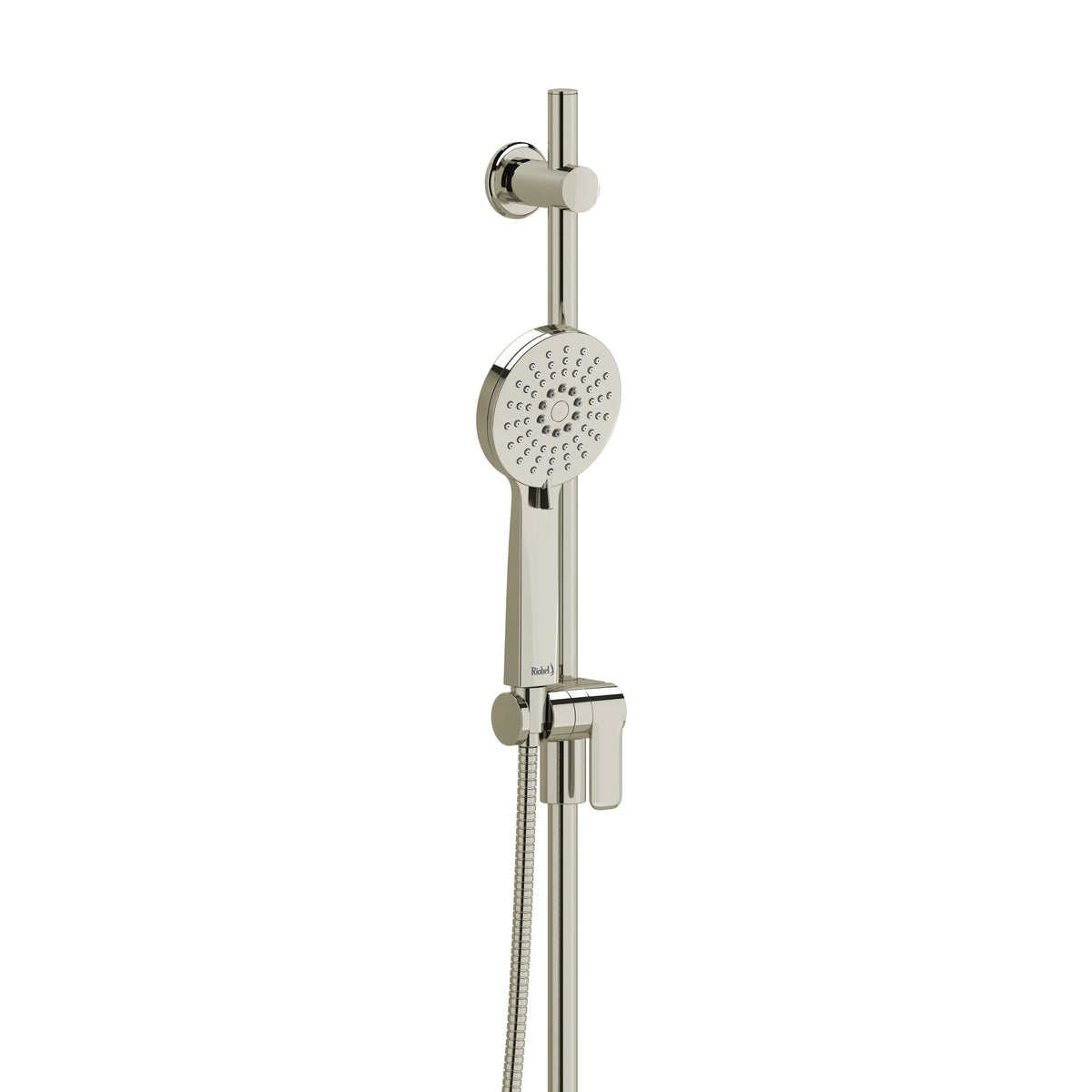 Riobel Handshower Set With 35" Slide Bar And 3-Function Handshower - Polished Nickel (4861PN-WS)