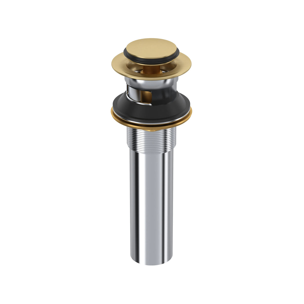 Riobel Lavatory Push Drain With Overflow DB150 - Satin Brass US4 (DB150US4)