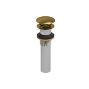 Riobel Lavatory Push Drain Without Overflow DL160 - Brushed Gold (DL160BG)