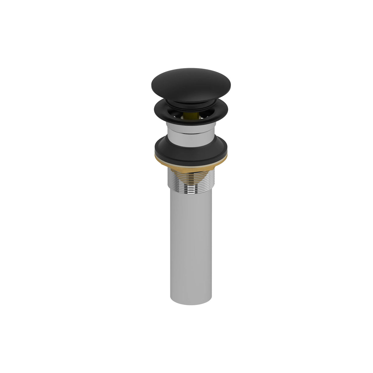 Riobel Lavatory Push Drain Without Overflow DL160 - Black (DL160BK)