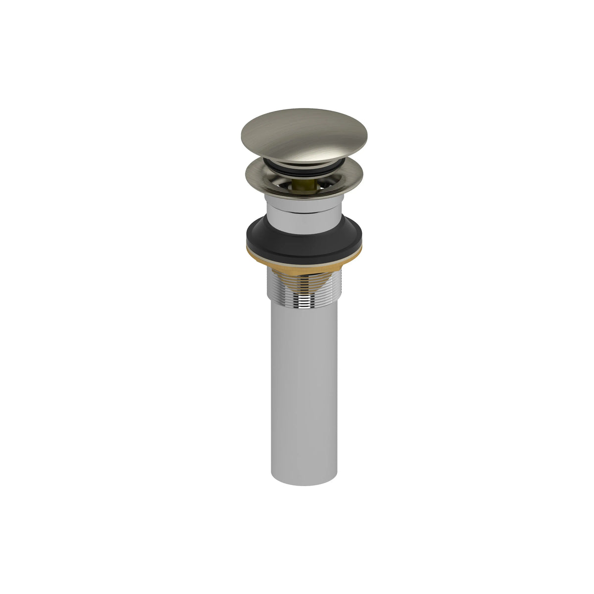 Riobel Lavatory Push Drain Without Overflow DL160 - Brushed Nickel (DL160BN)