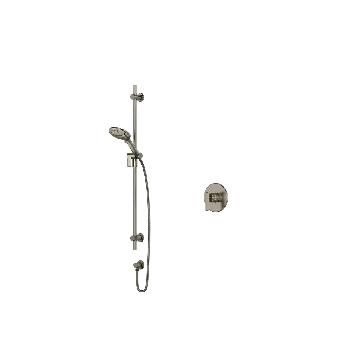 Riobel Manifesto Pressure Balance Shower with Hand Shower Rail - Brushed Nickel (MF54BN-EX)