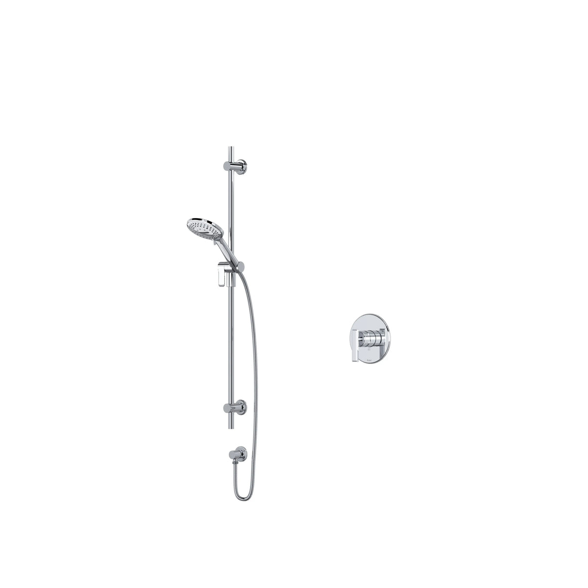 Riobel Manifesto Pressure Balance Shower with Hand Shower Rail - Chrome (MF54C)