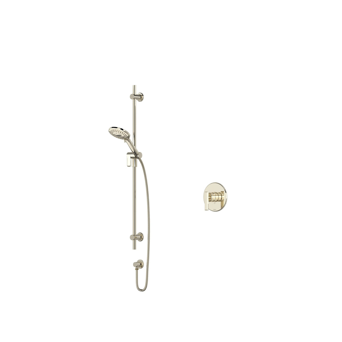 Riobel Manifesto Pressure Balance Shower with Hand Shower Rail - Polished Nickel (MF54PN-SPEX)