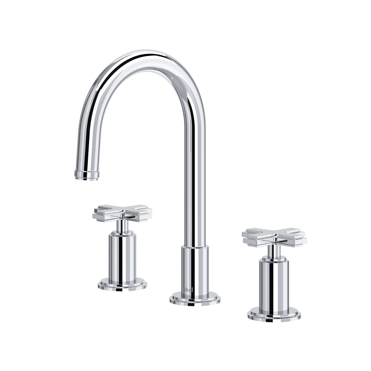 Riobel Manifesto Widespread Bathroom Faucet with C-Spout - Chrome (MFRD08+C)