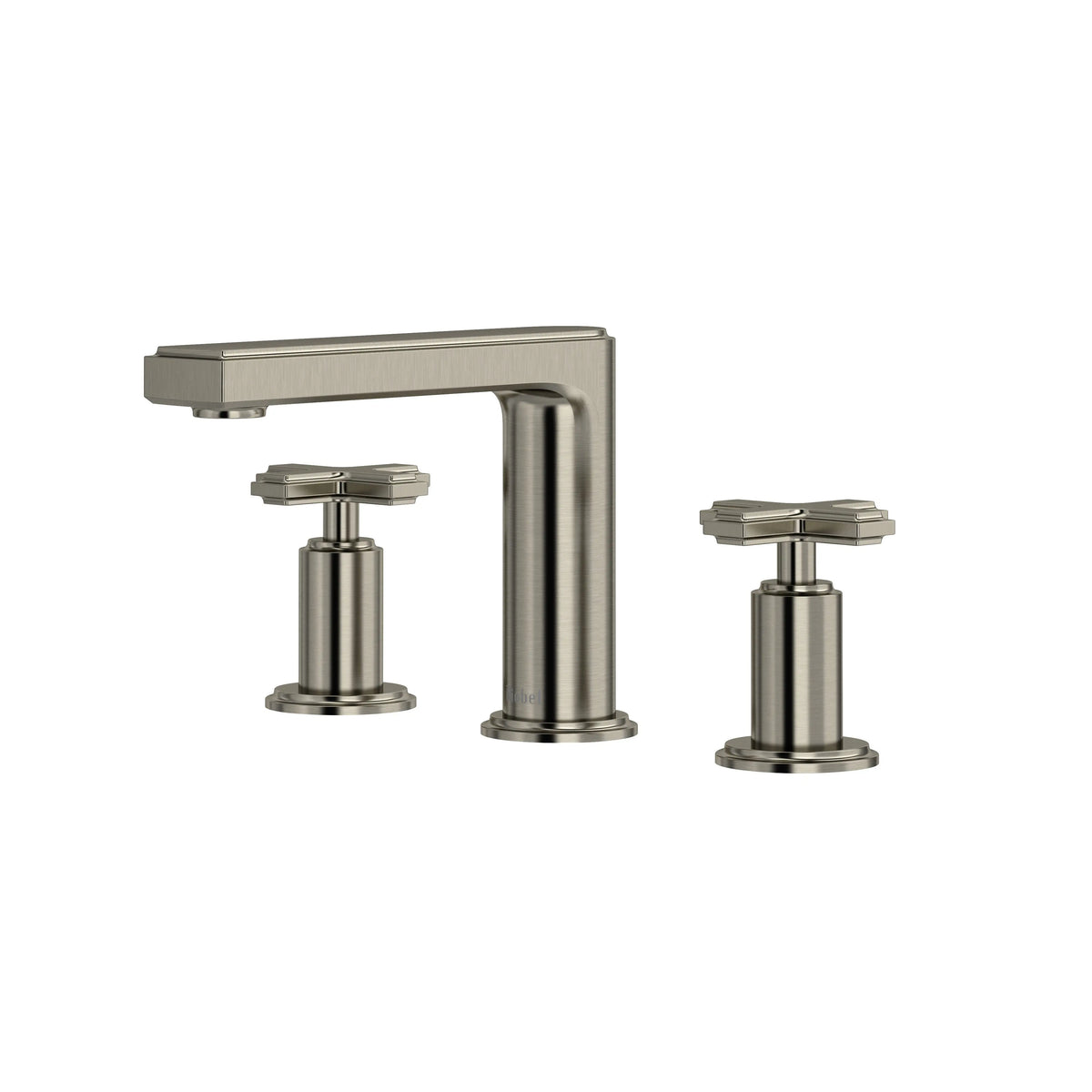Riobel Manifesto Widespread Bathroom Faucet with Low Spout - Brushed Nickel (MF08+BN)