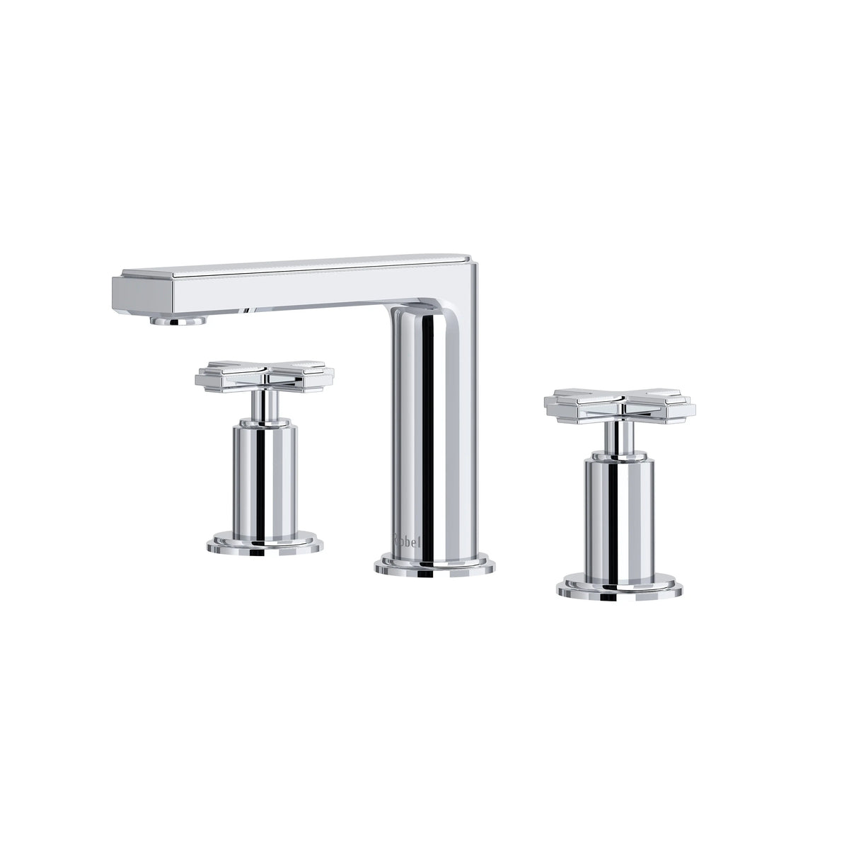 Riobel Manifesto Widespread Bathroom Faucet with Low Spout - Chrome (MF08+C)