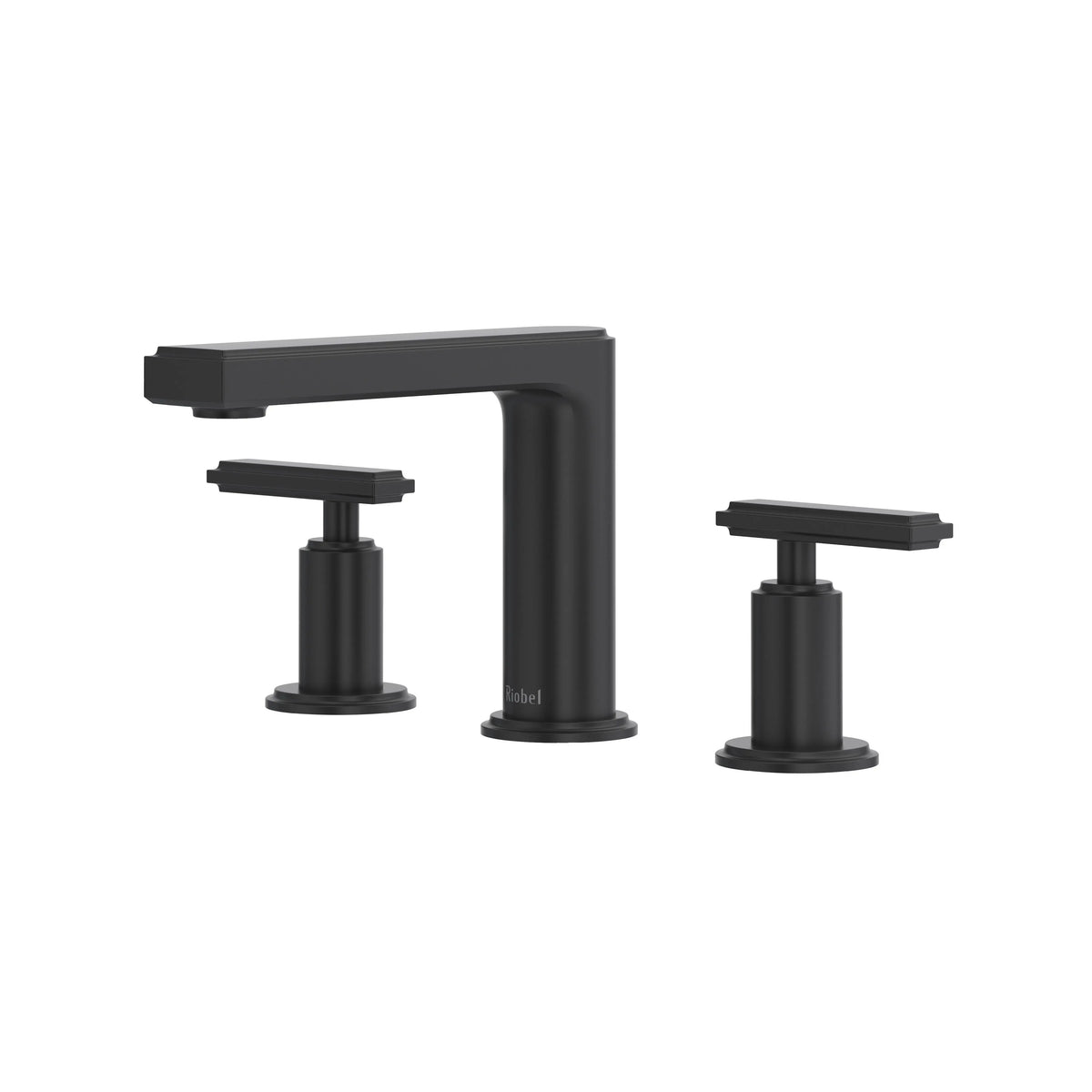 Riobel Manifesto Widespread Bathroom Faucet with Low Spout - Black (MF08LBK)