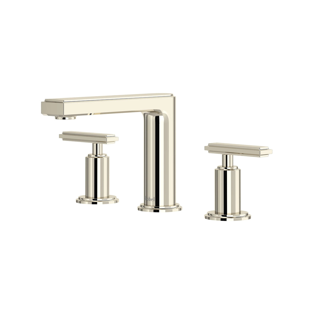Riobel Manifesto Widespread Bathroom Faucet with Low Spout - Polished Nickel (MF08LPN)