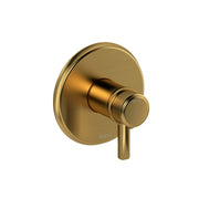 Riobel Momenti 1/2" Thermostatic & Pressure Balance Valve Trim with 3 Functions - Brushed Gold (TMMRD47JBG)