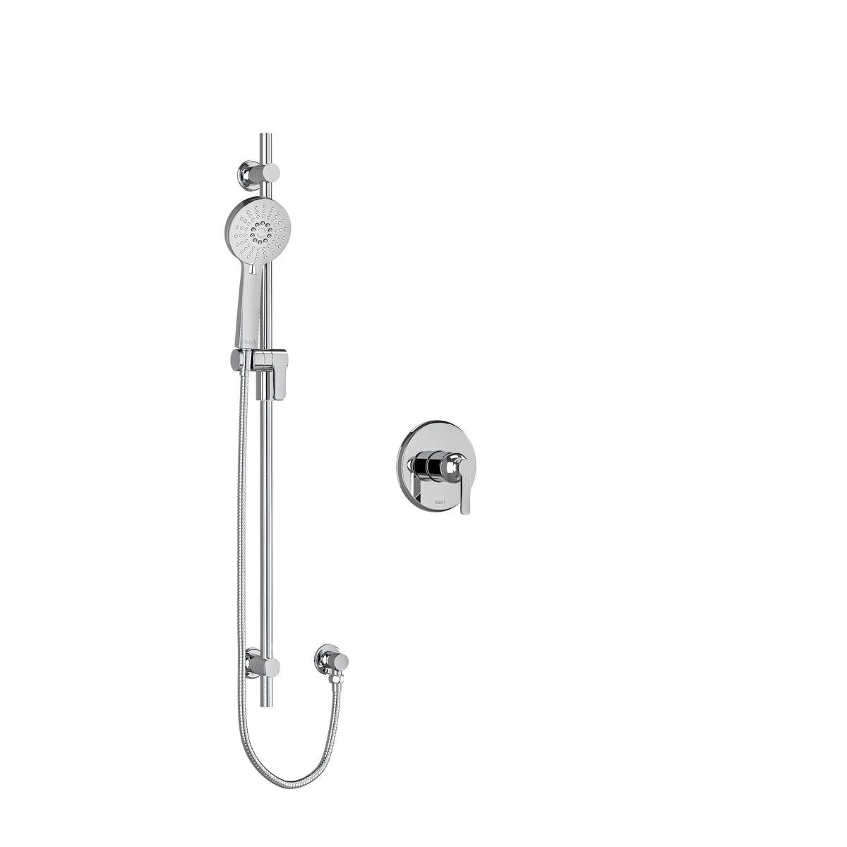 Riobel Momenti Pressure Balance Shower with Hand Shower Rail - Chrome (MMRD54JC-SPEX)