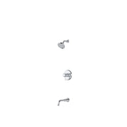 Riobel Momenti Thermostatic & Pressure Balance Shower Trim Kit with Showerhead & Tub Spout - Chrome (TKIT4744MMRDJC)