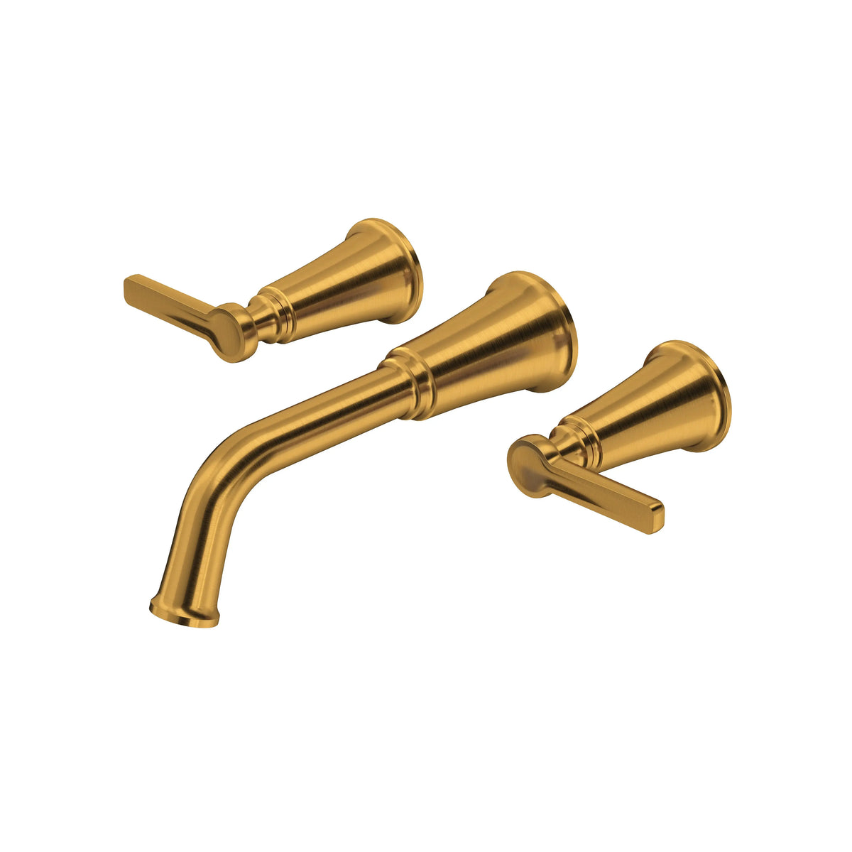 Riobel Momenti Wall-Mount Tub Filler Trim - Brushed Gold (TMMSQ05JBG)