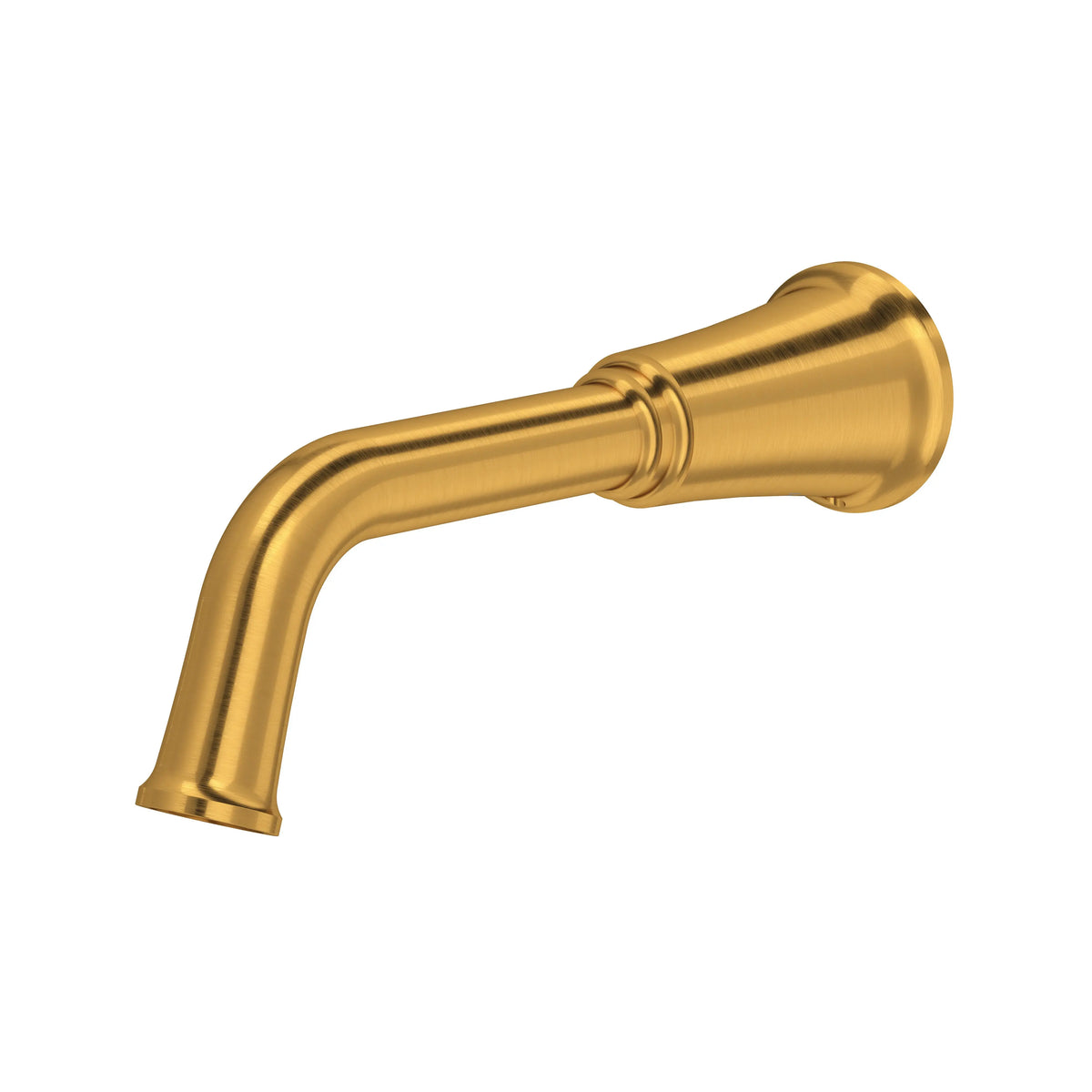Riobel Momenti Wall-Mount Tub Spout - Brushed Gold (MM80BG)