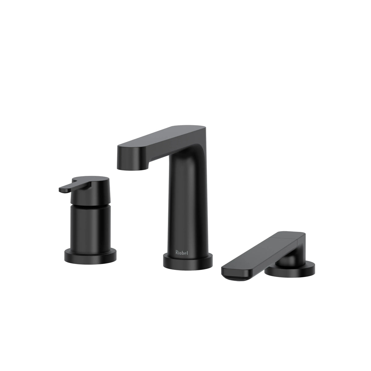 Riobel Nibi 3-Hole Deck-Mount Tub Filler Trim with Hand Shower - Black (TNB10BK)
