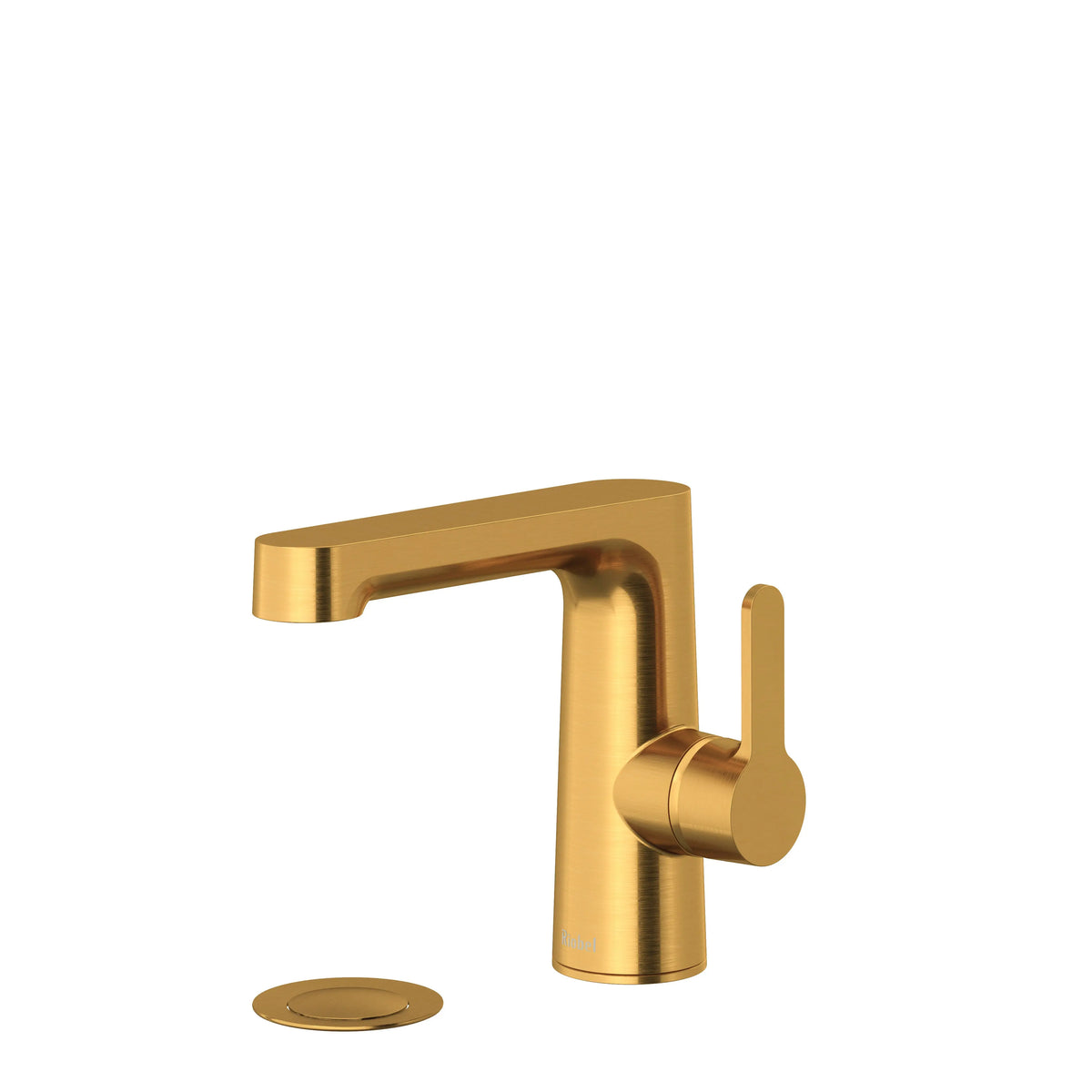Riobel Nibi Single-Hole Bathroom Faucet with Side Handle - Brushed Gold (NBS01SHBG)