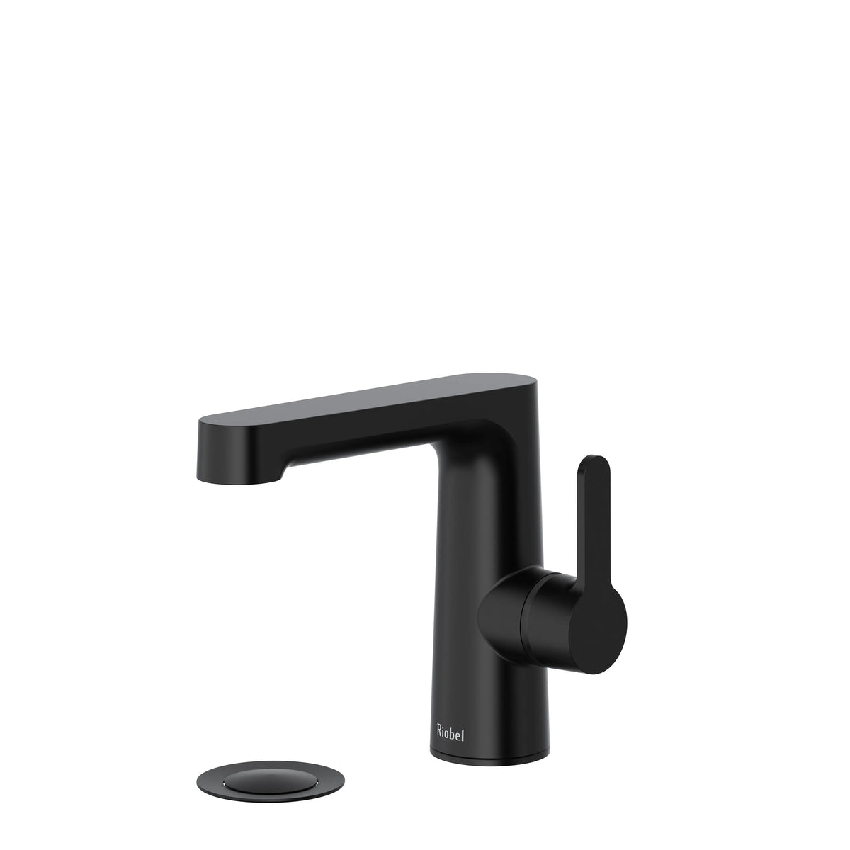 Riobel Nibi Single-Hole Bathroom Faucet with Side Handle - Black (NBS01SHBK)