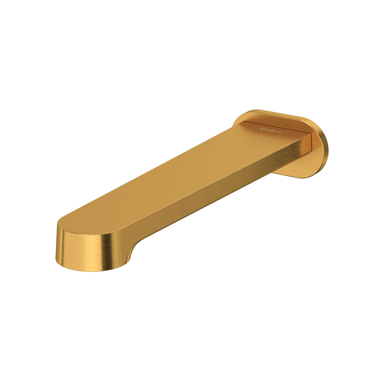 Riobel Nibi Wall-Mount Tub Spout - Brushed Gold (NB80BG)